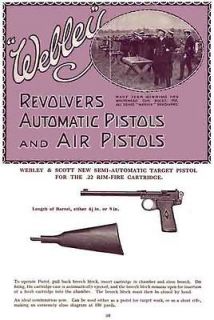 Webley & Scott 1925 Revolvers, Pistols & Air Guns Catalog