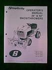 NEW craftsman 42 snowthrower tractor attachment 24838