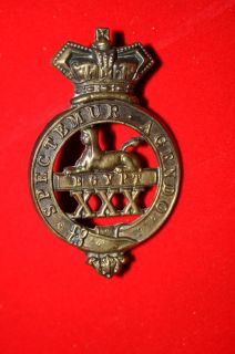 30TH CAMBRIDGESHIRE REGIMENT PT PRE 1881 GLENGARRY BADGE CAP