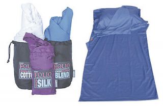 folio silk ripstop sleeping bag sleep sack sheets new time