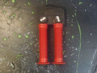 odi long neck scooter bmx grips red from australia time
