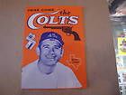 Houston Colt 45s Here Come Colts Carl Warwick bio pamphlet 1962 First 