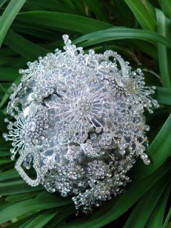 Crystal Brooch Wedding Bouquet~Medium~A STUNNER Custom Design