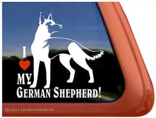 LOVE MY GERMAN SHEPHERD ~ High Quality Dog Window Decal Sticker