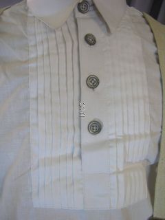 Civil War reenactors white cotton pleated shirt XLships FREE in USA