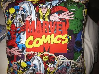 Rare Print New Pillow made from Marvel Comics Print Fabric