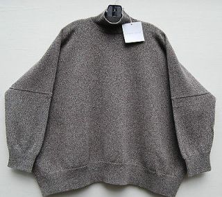NWT Shirin Guild LIGHT BROWN Wool Turtle Neck Boxy Sweater O/S