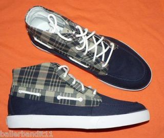 Polo Ralph Lauren Lander Chukka mens shoes canvas sneakers new blue