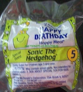 mcdonalds happy birthday train sonic hedgehog 5 1994 time left