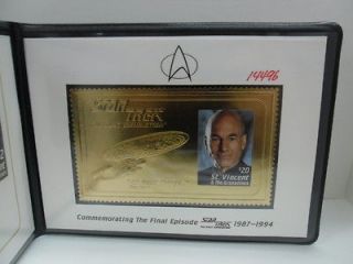 Star Trek The Next Generation Gold Stamp Commemorating The Final 