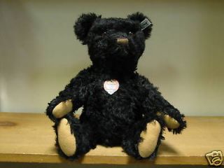 steiff replica teddy bear 1953 limited black mohair time left