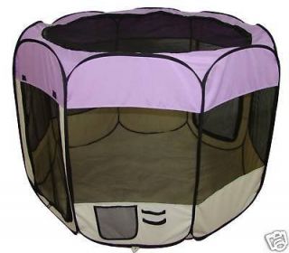 purple pet dog cat tent puppy playpen exercise pen l