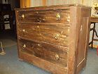 Antique Hope Chest 1800s Hand Made Lock Key Square Nail