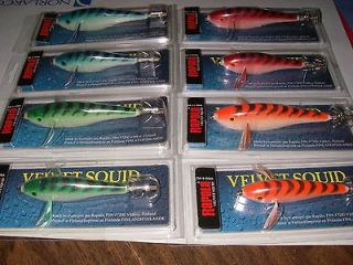 rapala velvet squid set of 8 hard to find returns