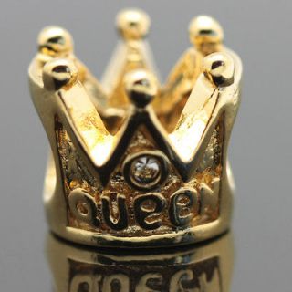   Crown Silver European Charm Bead for Snake Bracelet/Necklace X032 C3