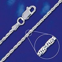 Sterling Silver Rope Chain 22 Necklace Diamond Cut Design Solid 925 
