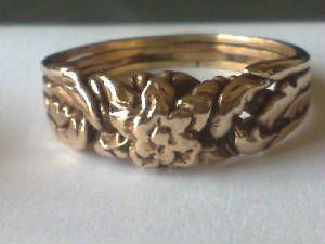 BRONZE ROSE PUZZLE RING 4 BAND NEW Let Me Know Which Size