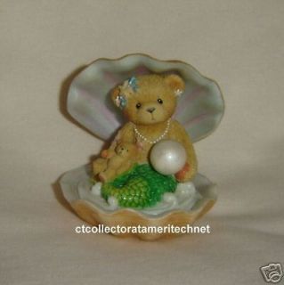 cherished teddies mermaid in shell 2001 rare new time left