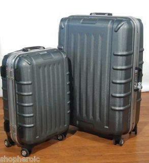   Piece Hardsided Polycarbonate Spinner Luggage Set 21 28 Grey