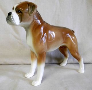 Superb Boxer Dog figurine SylvaC Supreme Model 5032 Beautiful Tan and 