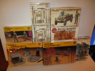 tamiya testors airfix soldier figures diorama set kits time left