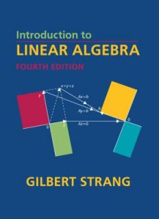   to Linear Algebra 4e by Gilbert Strang 2009, Hardcover