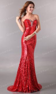   Lady Sheath Evening dress Prom Ball Formal Party Gown Strapless