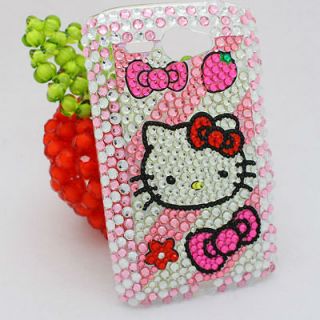   Bowknot Cat Back Hard Case Cover For AT&T HTC Status ChaCha A810e