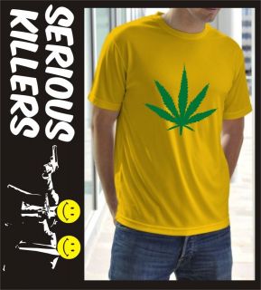   leaf marijuana funny mens stoner T shirt gift idea for a man F9