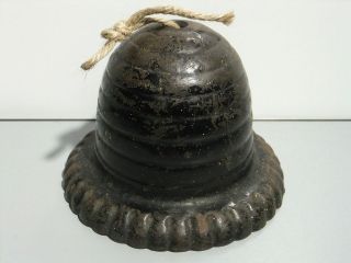 Early Cast Iron Bee Hive String Holder, Counter Dispenser