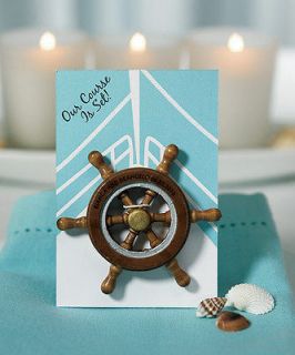   /Trave​l/Destination Wedding Favor Party Gift Boat Wheel Magnets