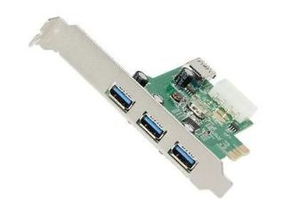 SYBA USB 3.0 3+1 Port PCI e Card, Free Low Profile Bracket, Renesas 