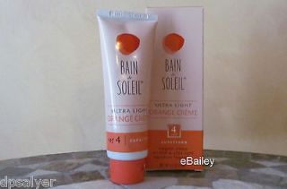 Bain de Soleil Ultra Light Orange Creme X 2 Sun Tan Oil Free SPF 4 3.5 