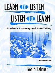   to Listen, Listen to Learn by R. Susan Lebauer 2000, Paperback