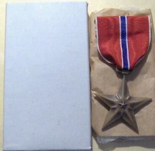 vintage 1944 ww ii bronze star medal in box returns