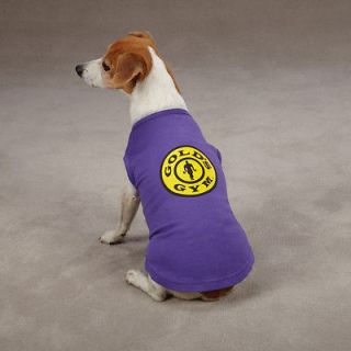 DOG CLOTHES~GOLDS GYM Tank Tops for Dog Body Builder Athlete PURPLE 