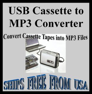 usb cassette to  converter convert cassette tapes into 