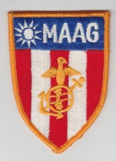 USMC patch: Marine Contingent, MAAG Formosa   2 3/4 COPY