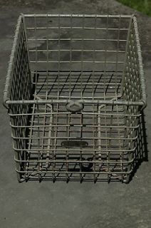 Vintage 14 Sturdy Wire Form Gym Locker Basket #3587 Country Home 
