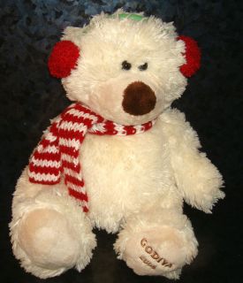 2006 GODIVA PLUSH ♥ TEDDY BEAR Stuffed Animal CHOCOLATE Gund Company 