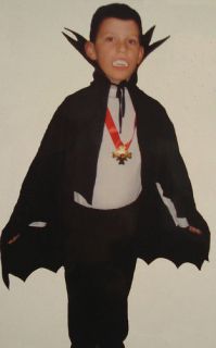   Dracula Vampire   Medium 7 9 years CAPE Pants Teeth Medallion