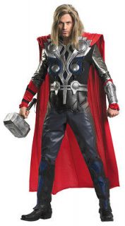 THOR ELITE THEATRICAL ADULT COSTUME HAMMER+WIG Avengers Movie 