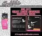   Elite Pink Breast Cancer Socks M 6 8 Think Pink Kay Yow Basketball