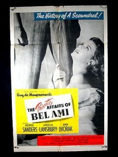 PRIVATE AFFAIRS OF BEL AMI 1947 POSTE​R FRANCES DEE FR/G