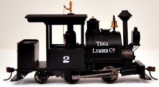   On30 Scale Train Steam 0 4 2 Porter DCC Equipped Tioga Lumber 28259