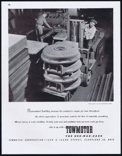 1946 towmotor corp forklift increase productivity ad 