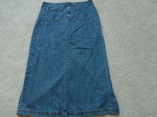dkny jean skirt sexy long style sporty casual design size
