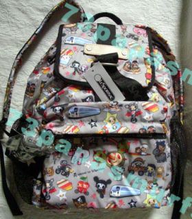 RARE*NWT Tokidoki TRASPORTO SCUOLA Backpack Rucksack Gray Bag SANDy 