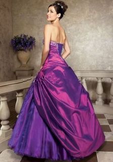 Stock Wedding Dresses Formal Prom Dress Ball Gown Evening Size 6 8 10 