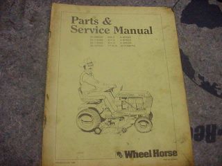 Wheel Horse Model 211 3 208 3 211 5 YT12 A Parts and Service Manual